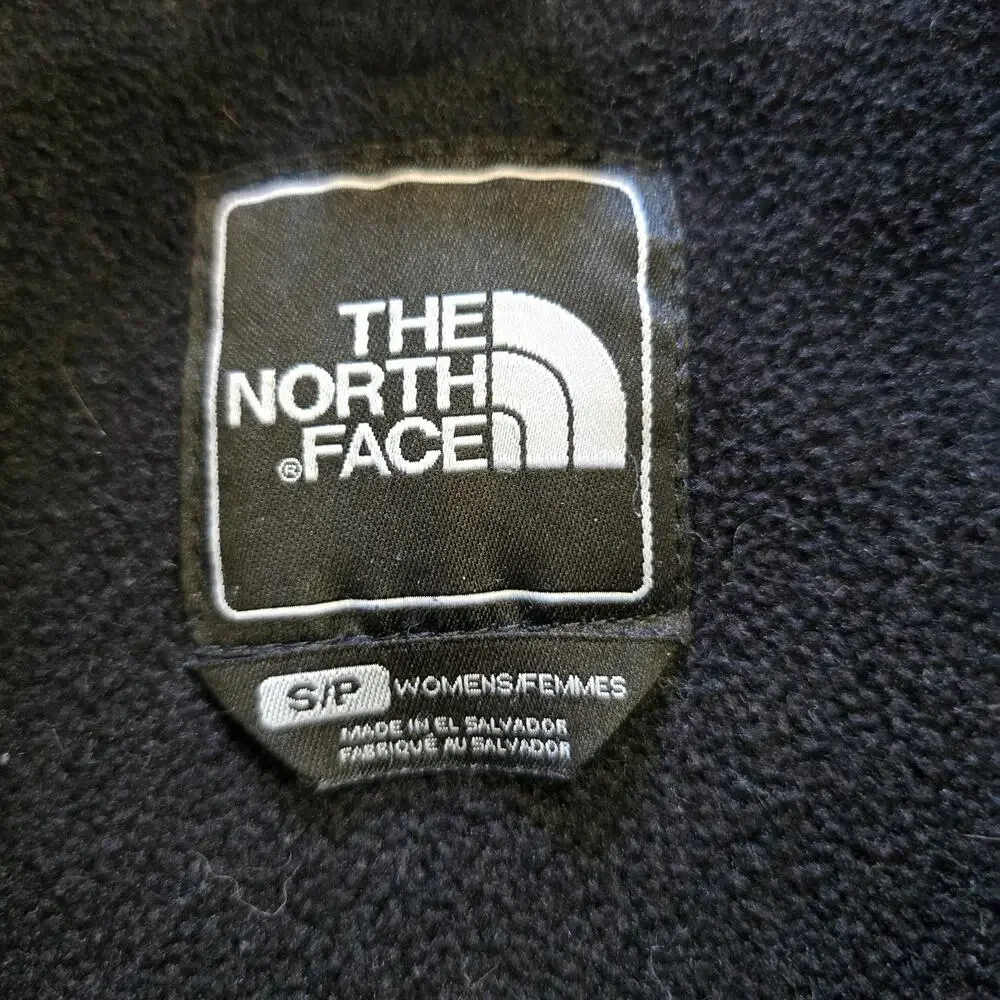 North Face Jacket Womens Small Black Denali Fleece Long Sleeeve Full Zip Casual